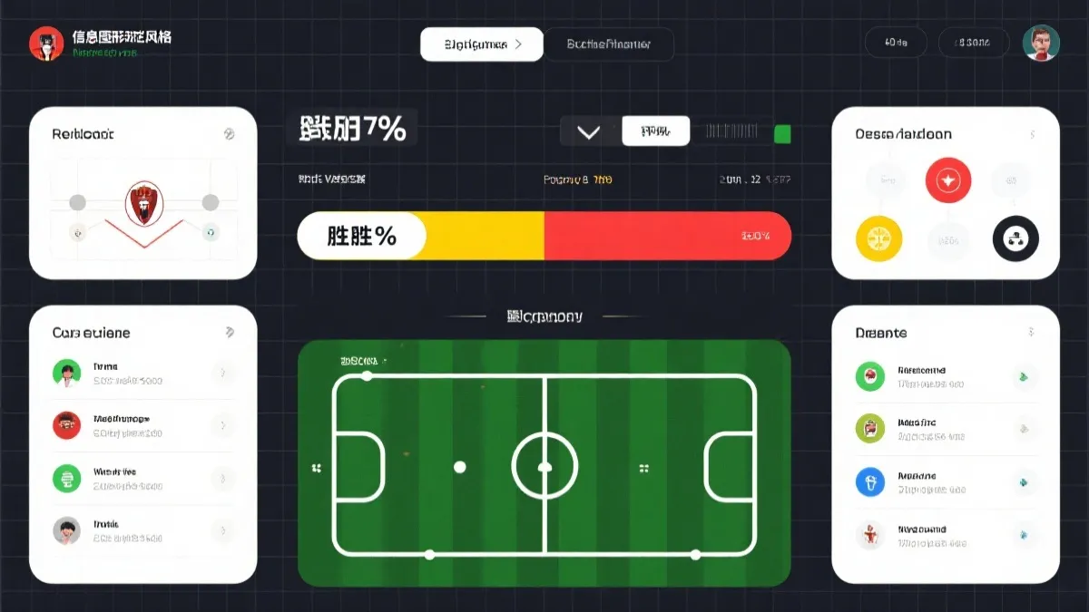 世界杯预测数据可视化图解：概率条、关键对位、变盘因子
